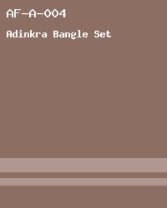 Brass Adinkra Bangle Set