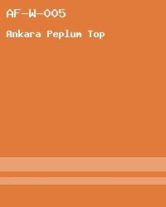 Ankara Peplum Top